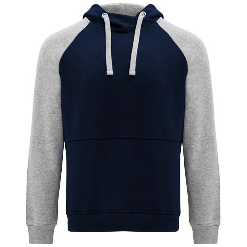 Sweat à capuche unisexe personnalisable - Badet Navy Blue et Gris